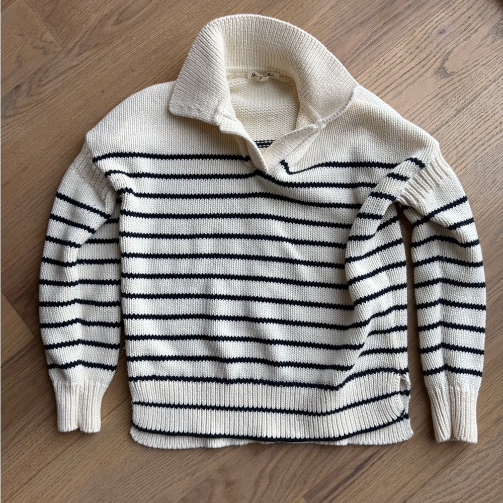 Alex Mill Jacques Striped Polo Pullover Sweater sz XS